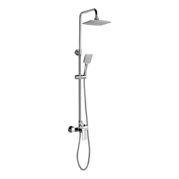 Aqualine - Conjunto de ducha con grifo FACTOR cromo brillante