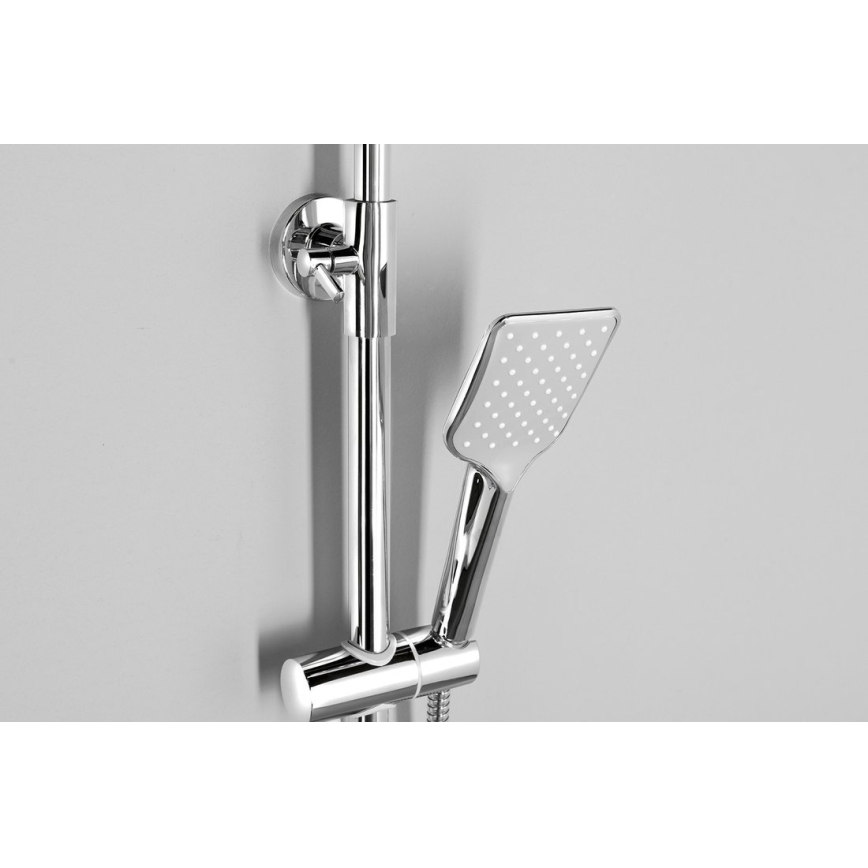 Aqualine - Conjunto de ducha con grifo FACTOR cromo brillante