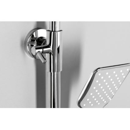 Aqualine - Conjunto de ducha con grifo FACTOR cromo brillante