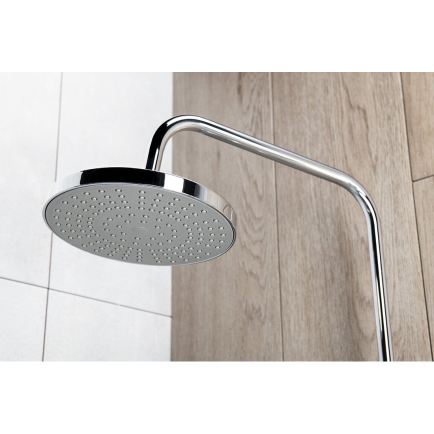 Aqualine - Conjunto de ducha con grifo termostático LIGA cromo brillante