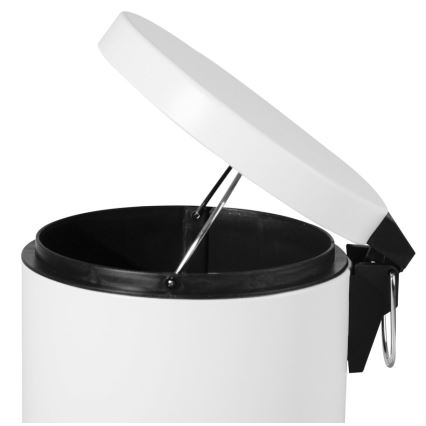 Aqualine - Cubo de basura SIMPLE LINE 3 l blanco mate