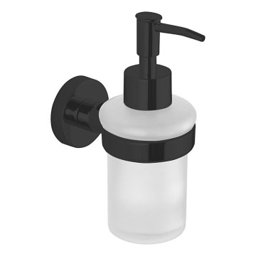 Aqualine - Dispensador de jabón de pared SAMBA 150 mate blanco leche tarros/mate negro