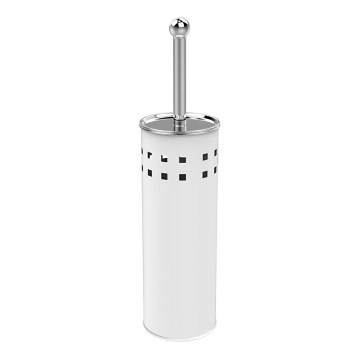 Aqualine - Escobilla para inodoro independiente SIMPLE LINE blanco/cromo brillante