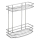 Aqualine - Estante de pared para ducha de dos niveles CROMO LINE cromo brillante
