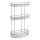 Aqualine - Estante de pared para ducha de tres niveles CROMO LINE cromo brillante