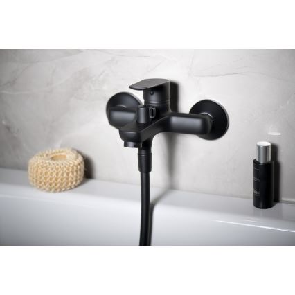 Aqualine - Grifo de bañera LOTTA mate negro