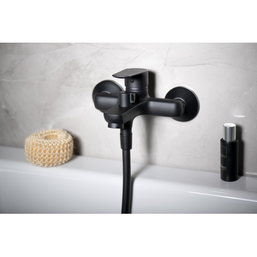 Aqualine - Grifo de bañera LOTTA mate negro