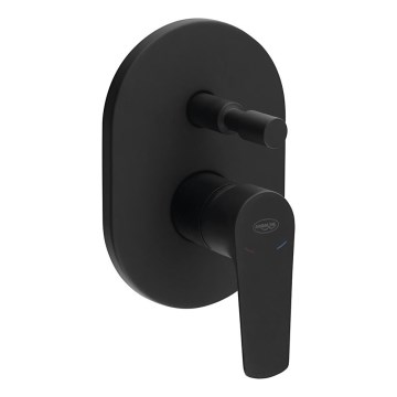 Aqualine - Grifo de ducha para instalación empotrada LOTTA negro mate