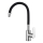Aqualine - Grifo de fregadero con brazo flexible LORE negro/cromo brillante