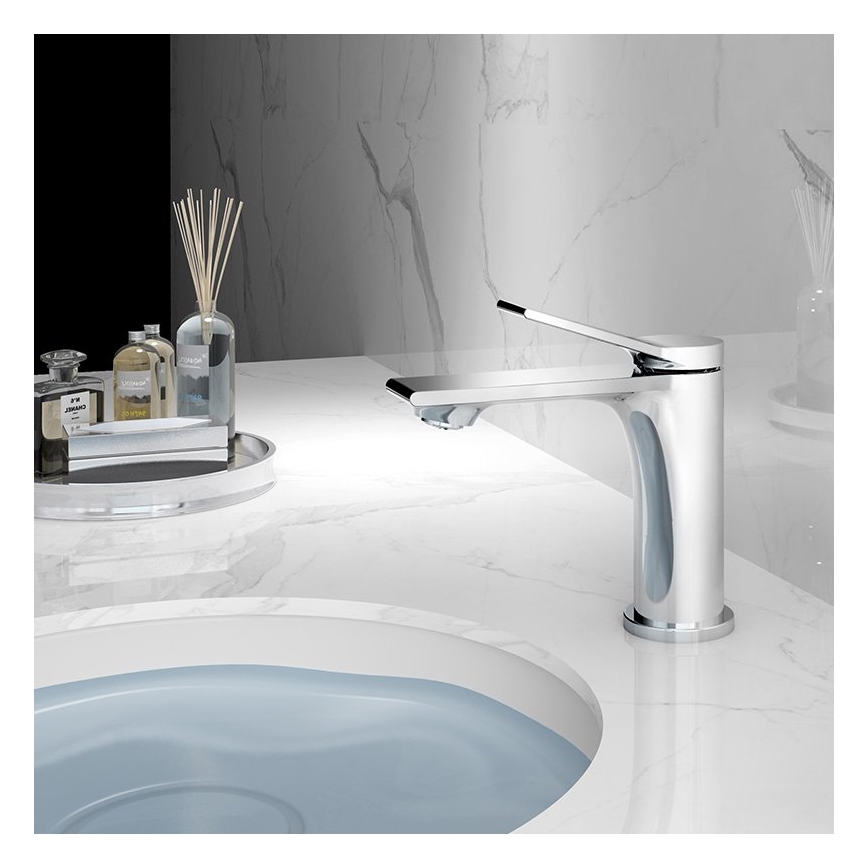 Aqualine - Grifo de lavabo BOLERO cromo brillante