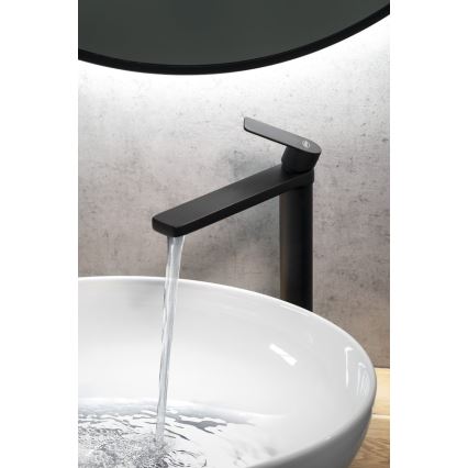 Aqualine - Grifo de lavabo DAPHNE 29 cm negro mate