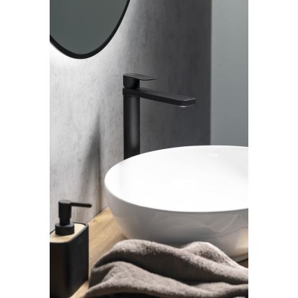 Aqualine - Grifo de lavabo DAPHNE 29 cm negro mate