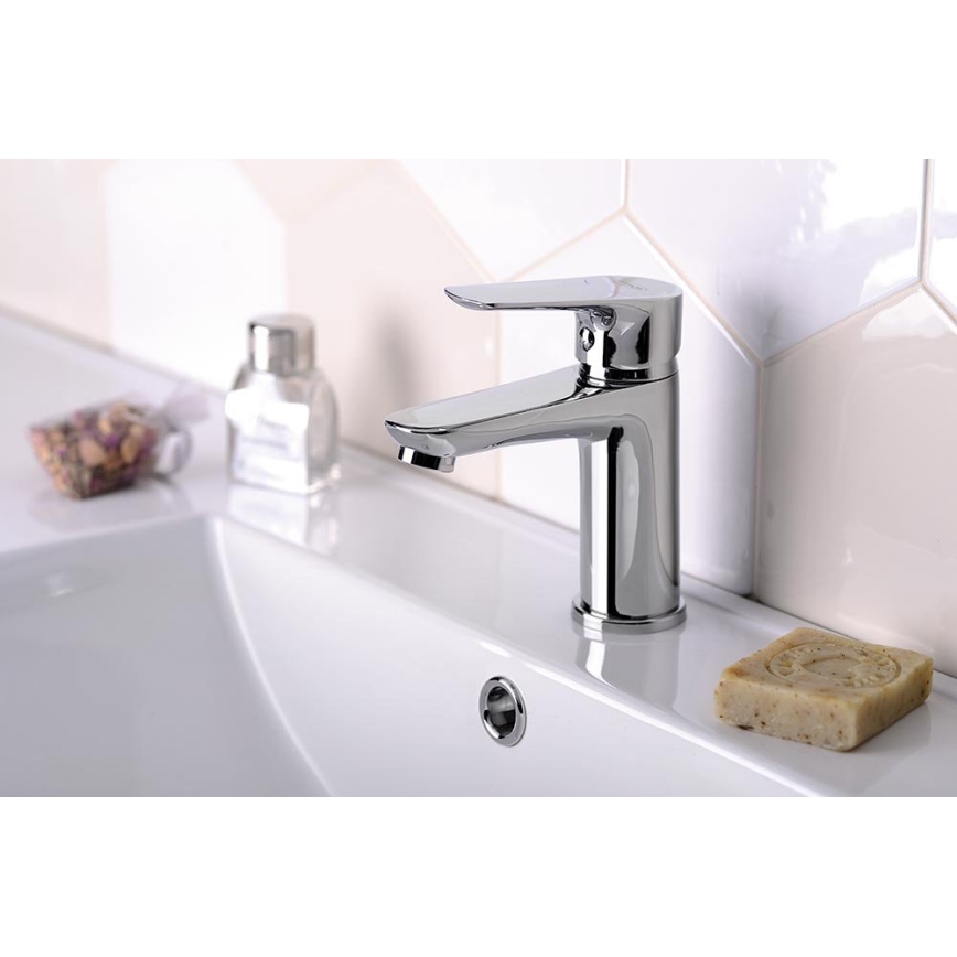 Aqualine - Grifo de lavabo LOTTA cromo brillante
