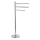 Aqualine - Pedestal con toallero SAMBA 85,5 cm acero inoxidable/cromo brillante