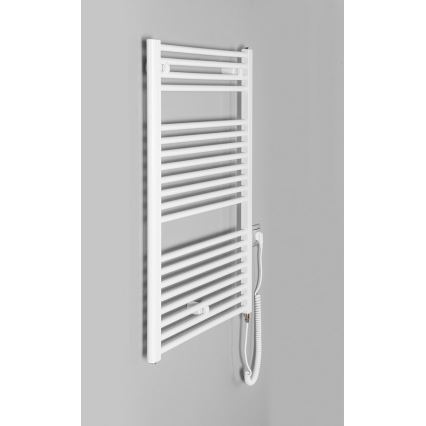 Aqualine - Radiador eléctrico de baño DIRECT-E 400W/230V 96 cm blanco recto