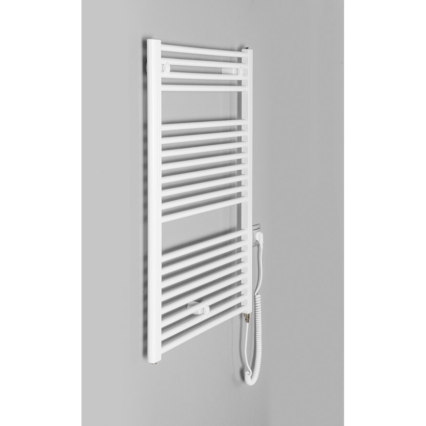 Aqualine - Radiador eléctrico de baño DIRECT-E 400W/230V 96 cm blanco recto
