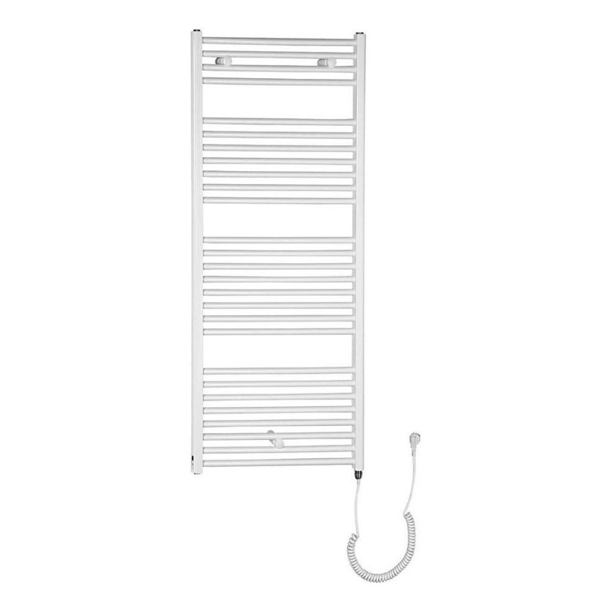 Aqualine - Radiador eléctrico de baño DIRECT-E 600W/230V 132 cm blanco recto