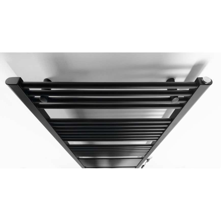Aqualine - Radiador eléctrico de baño DIRECT-E 800W/230V 168 cm negro mate recto
