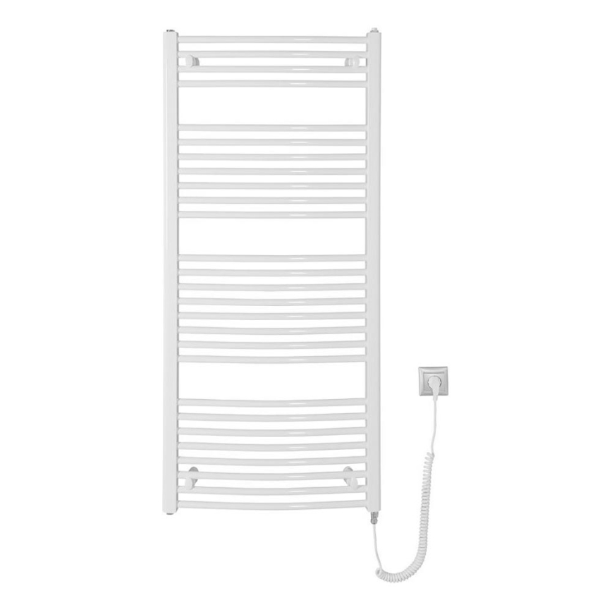 Aqualine - Radiador eléctrico de baño ORBIT-E 600W/230V 132 cm redondo blanco