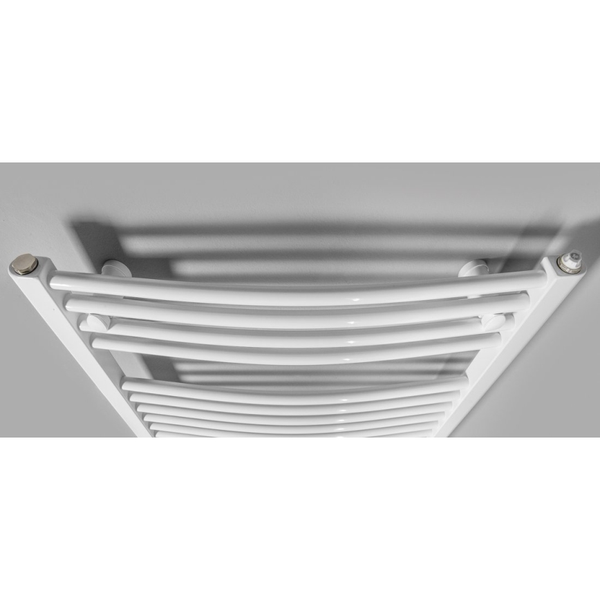 Aqualine - Radiador eléctrico de baño ORBIT-E 600W/230V 132 cm redondo blanco