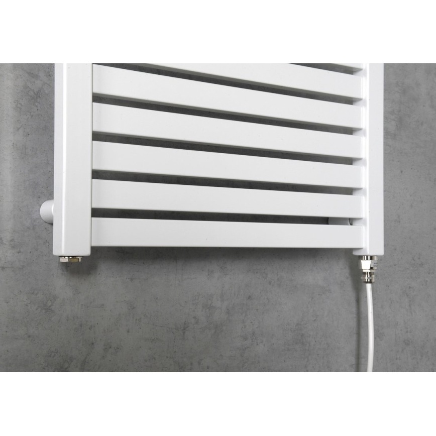 Aqualine - Radiador eléctrico de baño TONDI-E 300W/230V 97 cm blanco recto