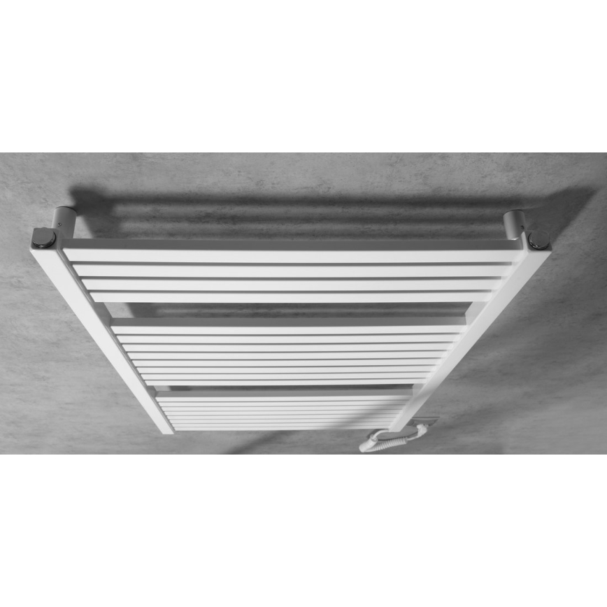 Aqualine - Radiador eléctrico de baño TONDI-E 400W/230V 97 cm blanco recto