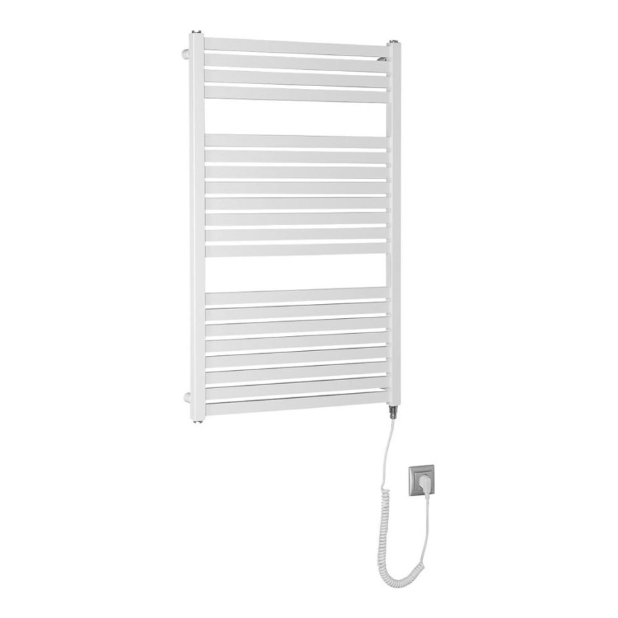 Aqualine - Radiador eléctrico de baño TONDI-E 400W/230V 97 cm blanco recto