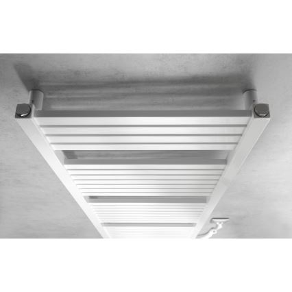 Aqualine - Radiador eléctrico de baño TONDI-E 500W/230V 133 cm blanco recto