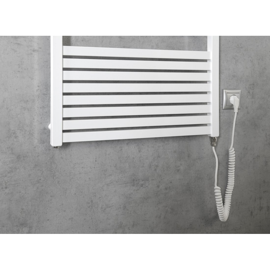 Aqualine - Radiador eléctrico de baño TONDI-E 800W/230V 169 cm blanco