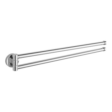 Aqualine - Toallero de pared giratorio SAMBA 47 cm cromo brillante