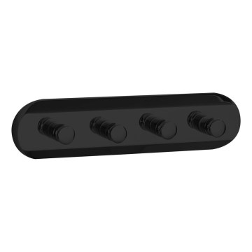 Aqualine - Toallero de pared SAMBA 21 cm negro