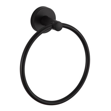 Aqualine - Toallero de pared SAMBA diá. 15,5 cm negro