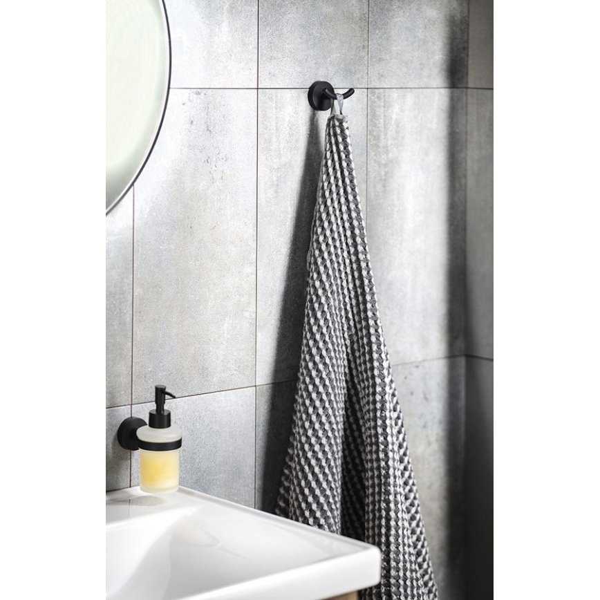 Aqualine - Toallero de pared SAMBA negro