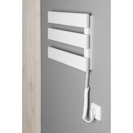 Aqualine - Toallero eléctrico ELVIS 50W/230V 34,2 cm blanco derecho