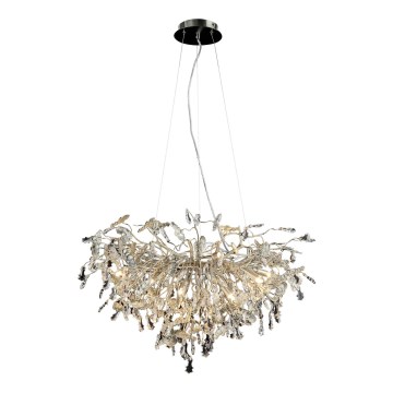 Araña de cristal 13xG9/40W/230V cromo brillante