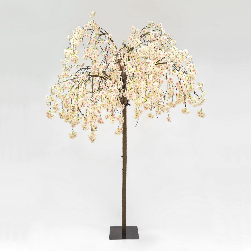 Árbol artificial decorativo de Navidad LED CEREZO 288xLED/230V 2,5 m cerezo