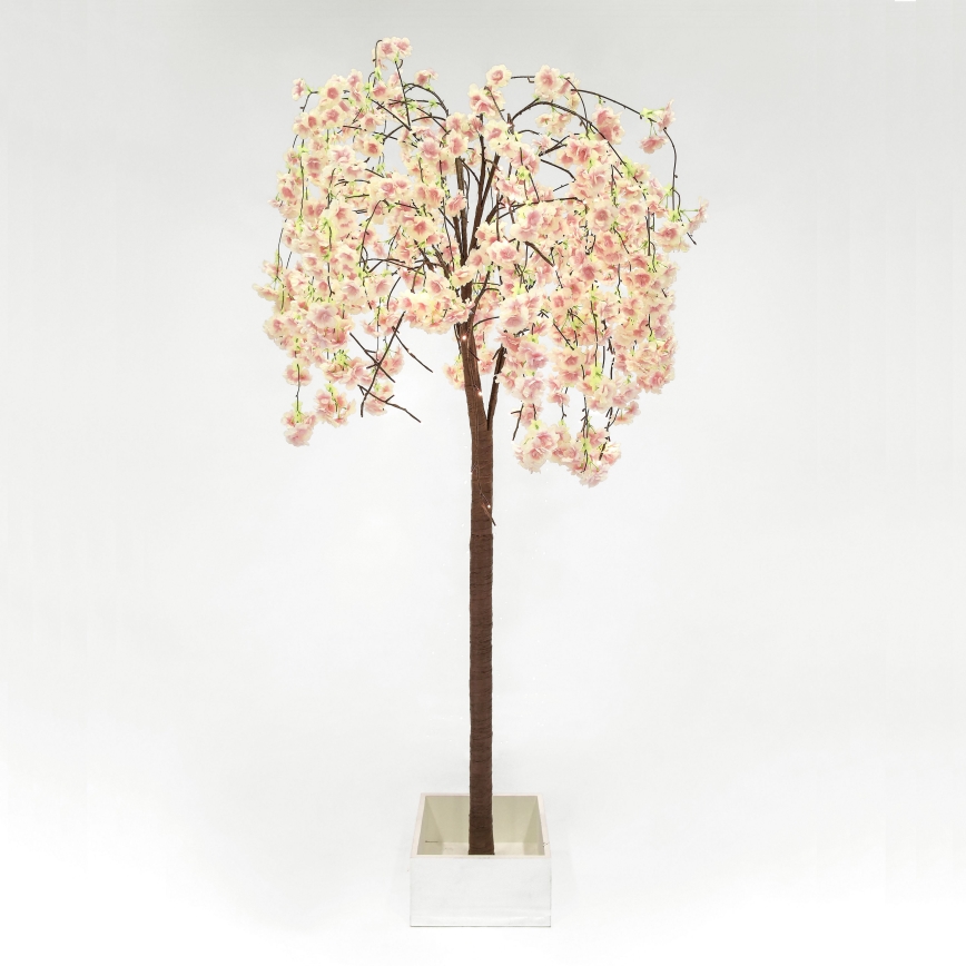 Árbol artificial decorativo de Navidad LED CEREZO 84xLED/230V 1,7 m cerezo
