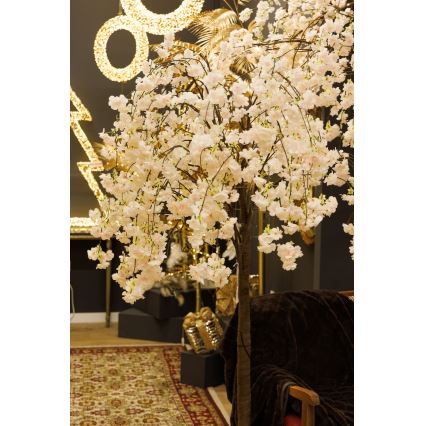 Árbol artificial decorativo de Navidad LED CEREZO 84xLED/230V 1,7 m cerezo