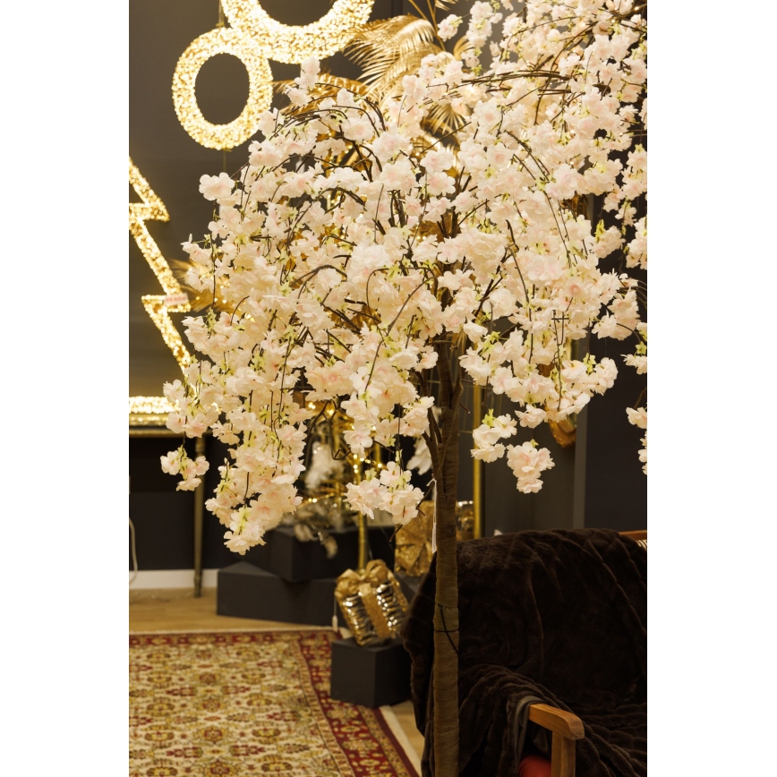 Árbol artificial decorativo de Navidad LED CEREZO 84xLED/230V 1,7 m cerezo