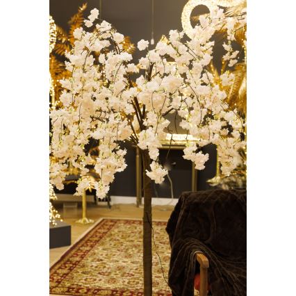 Árbol artificial decorativo de Navidad LED CEREZO 84xLED/230V 1,7 m cerezo