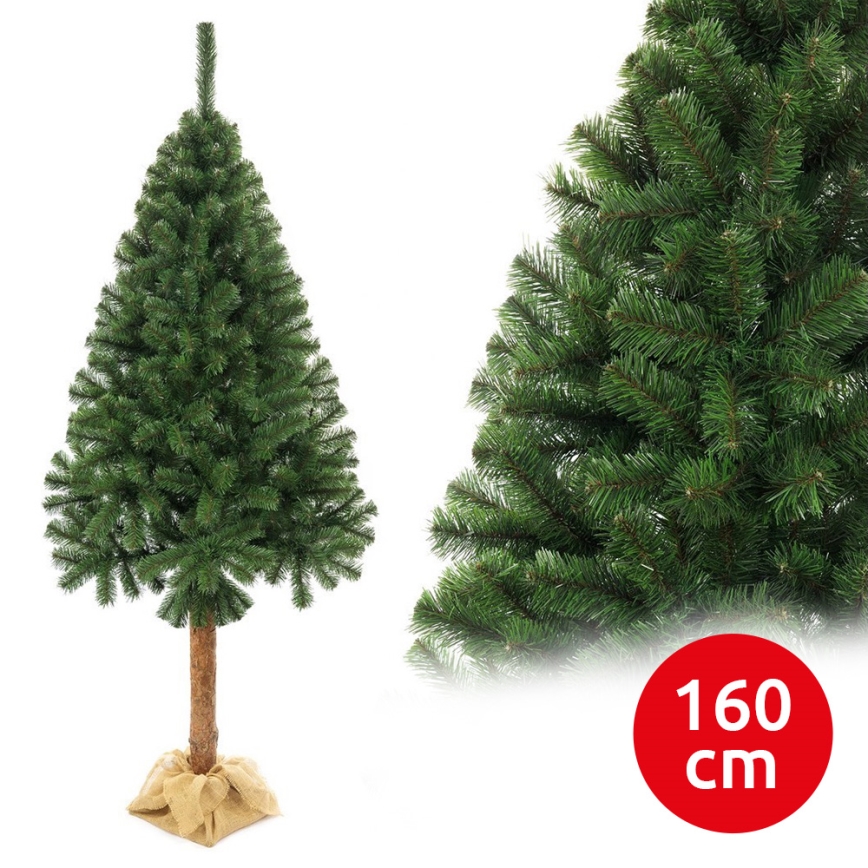 Árbol de Navidad en un tronco 160 cm abeto