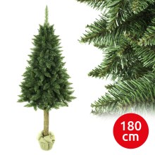 Árbol de Navidad en un tronco de 180 cm abeto