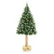 Árbol de Navidad en un tronco de 180 cm pino
