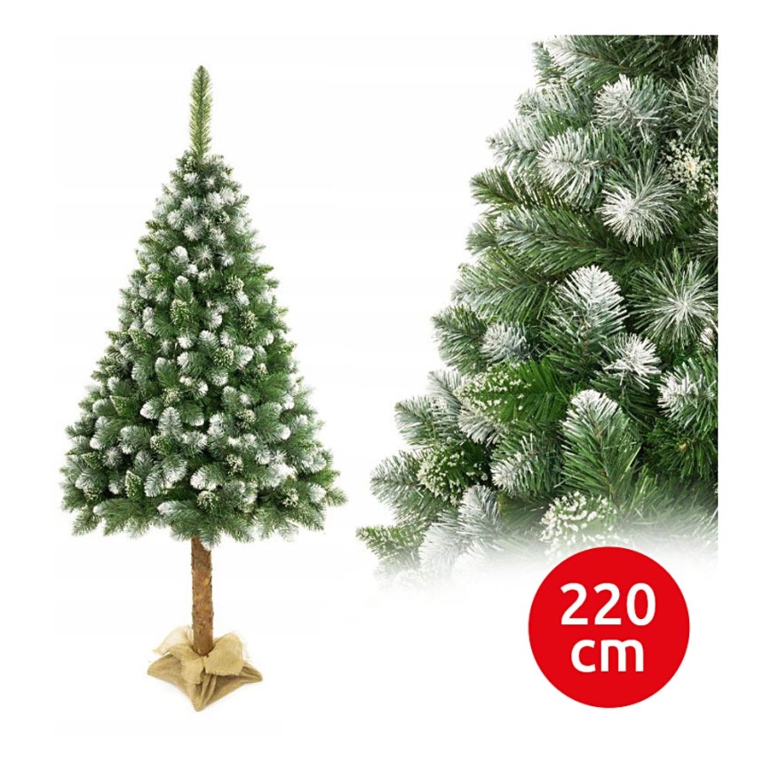 Árbol de Navidad en un tronco de pino 220 cm
