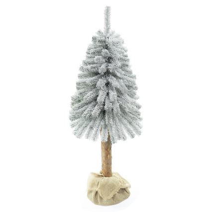 Árbol de Navidad en un tronco NATURAL WITH SNOW 150 cm abeto
