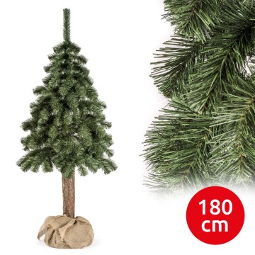 Árbol de Navidad sobre tronco NATURAL 180 cm abeto