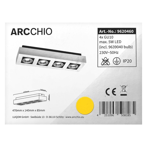 Arcchio - Foco LED VINCE 4xGU10/10W/230V