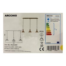 Arcchio - Lámpara colgante JAIKA 3xE27/60W/230V
