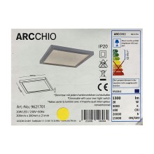 Arcchio - Plafón LED regulable SOLVIE LED/20W/230V