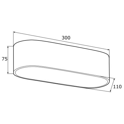 Argon 0907 - Plafón TONI 2xE27/15W/230V plata